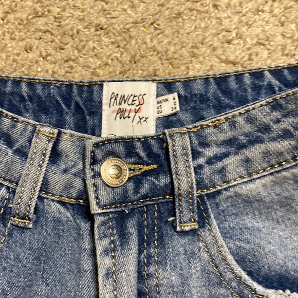 Princess Polly Denim Jeans Long US 2 High Rise - Picture 2 of 4
